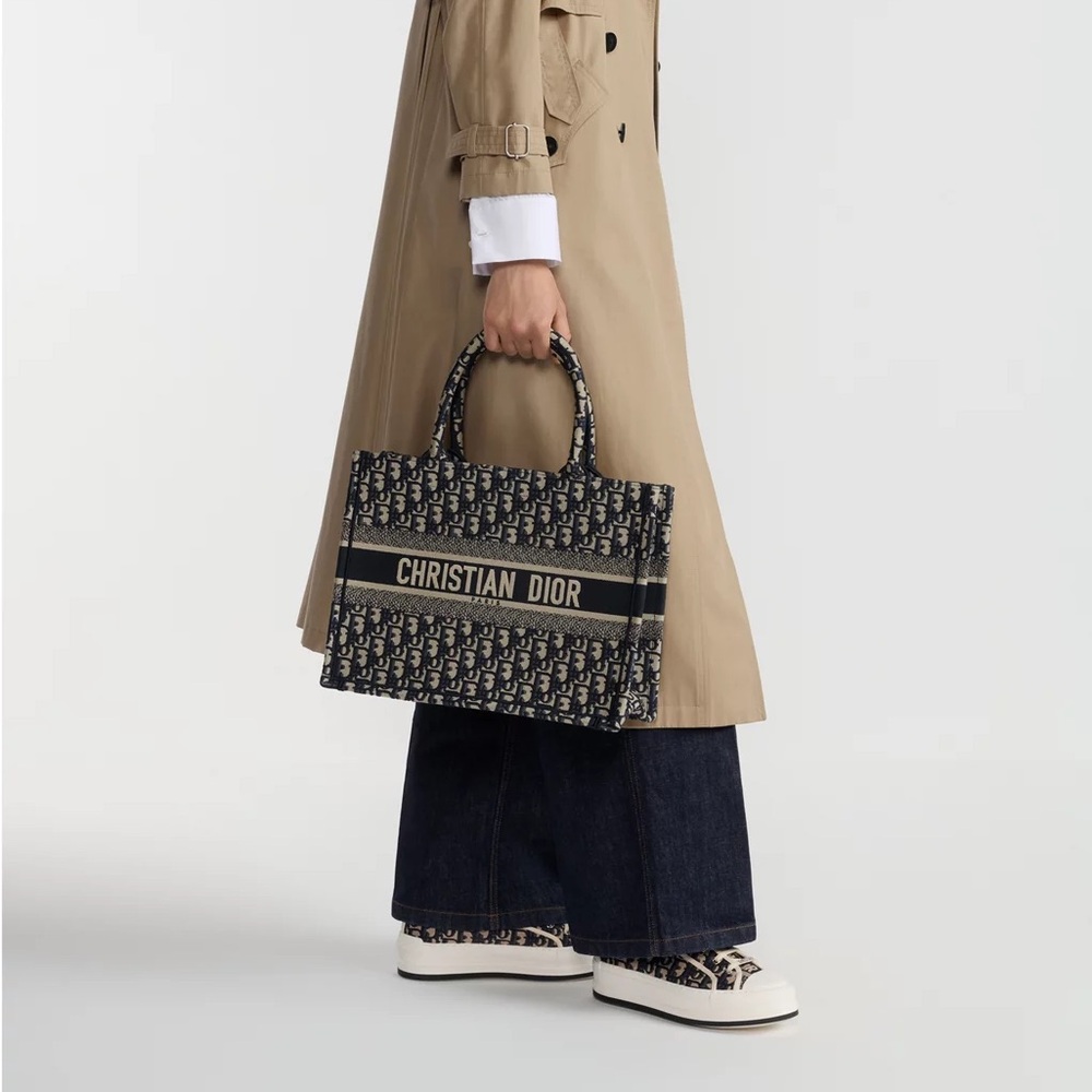 Dior Monogram Book Tote Medium - Authentic